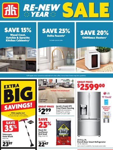 Home Hardware Building Centre Re-New Year Sale