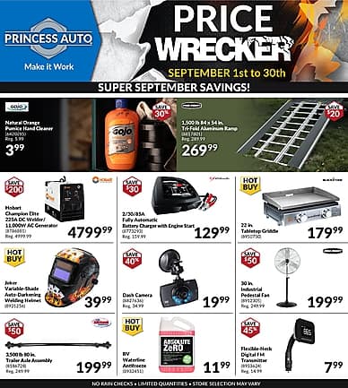 Price Wrecker | Princess Auto
