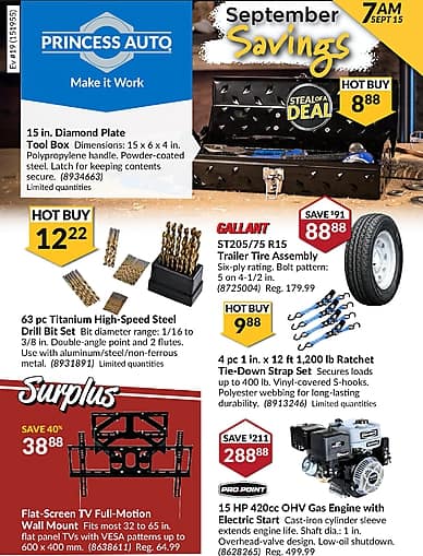 Two-Week Flyer | Princess Auto