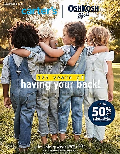 125 years of having your back! | Carter's Osh Kosh
