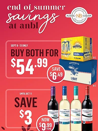 End of Summer Savings | Alcool NB Liquor
